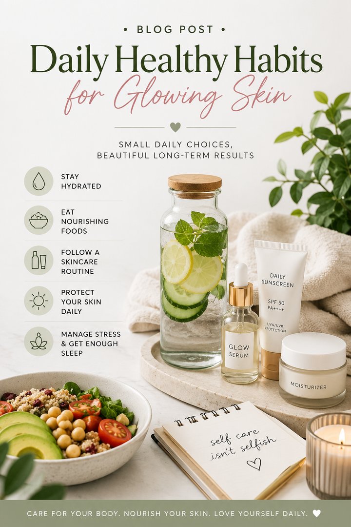 Daily Habits for Glowing Skin, Confidence, and Whole-Body Wellness