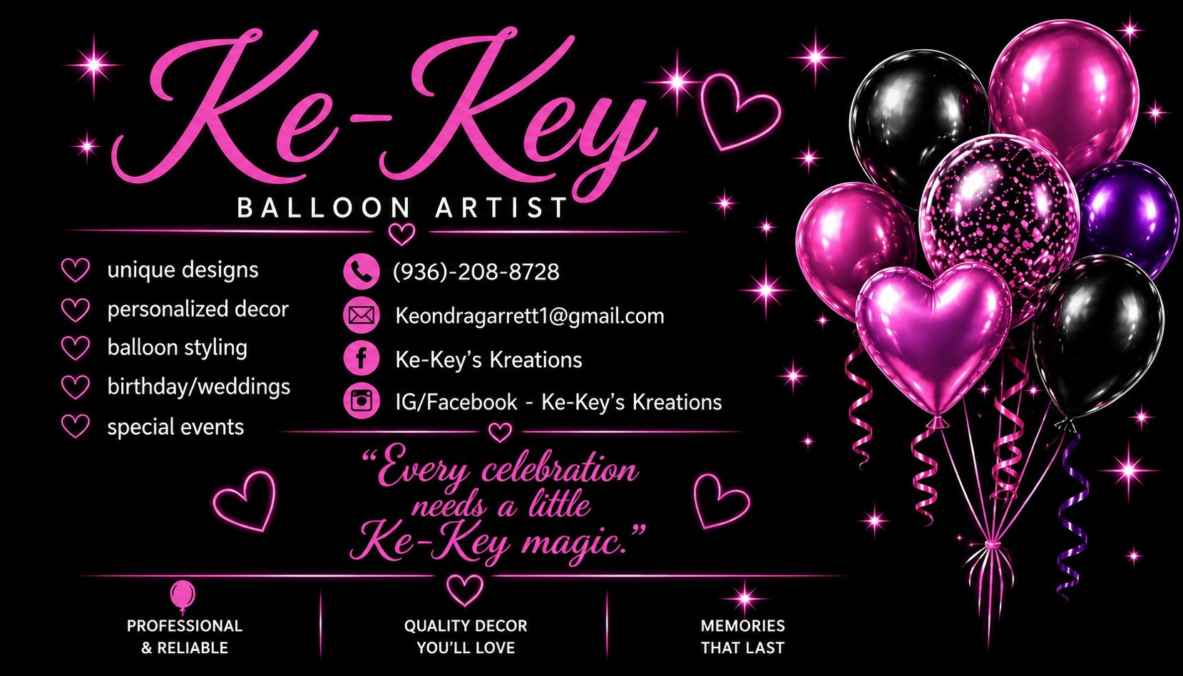 Welcome to Ke-Keys Kreations: Celebrating Life’s Moments with Creativity and Joy