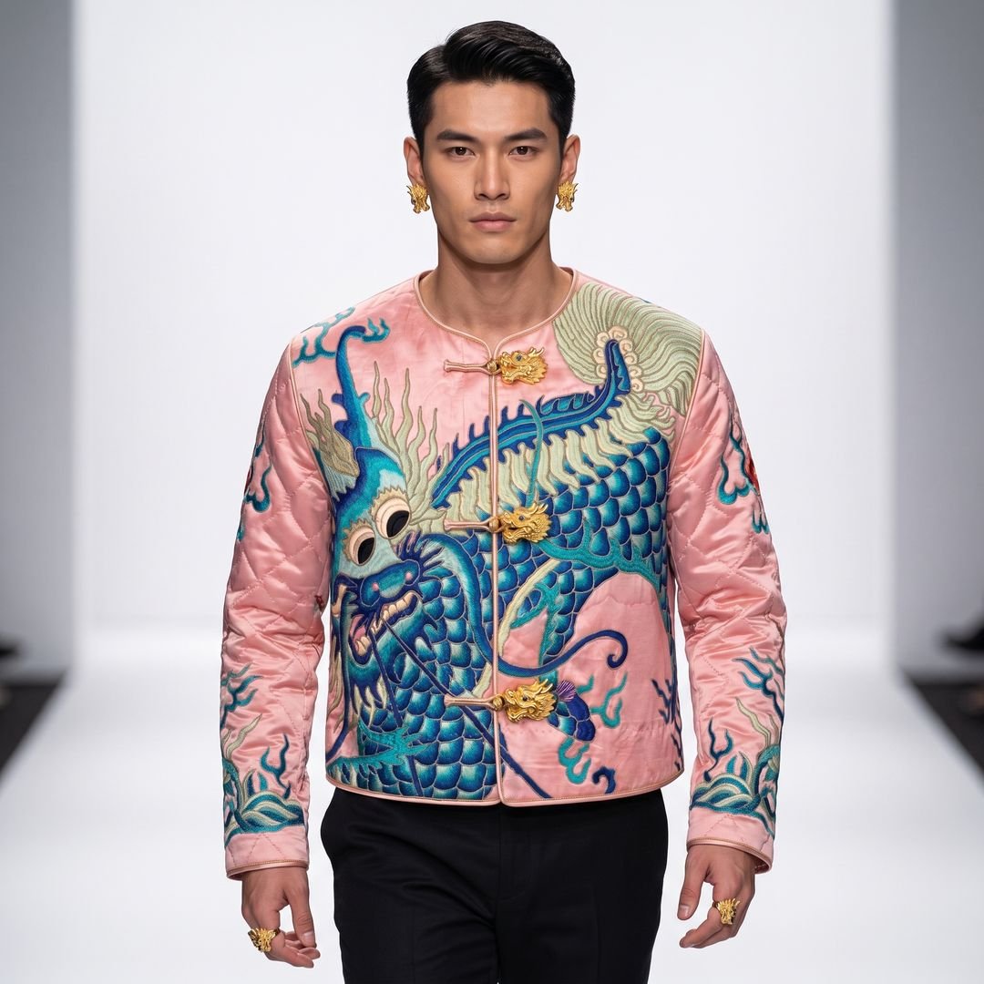 Reviving Heritage: Upcycled Vintage Embroidery for Modern Statement Apparel