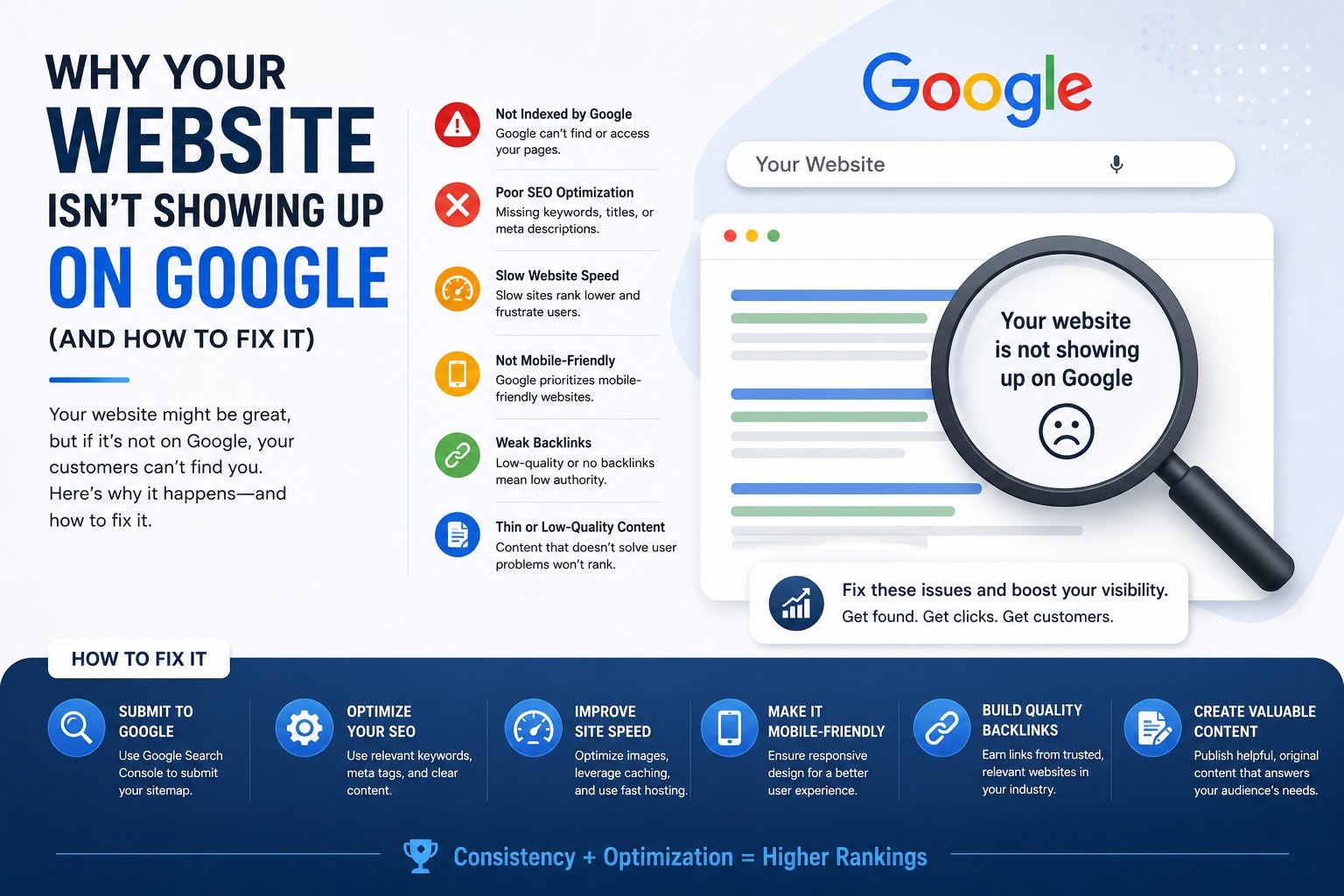 Why Your Website Isn't Showing Up on Google (And How to Fix It)