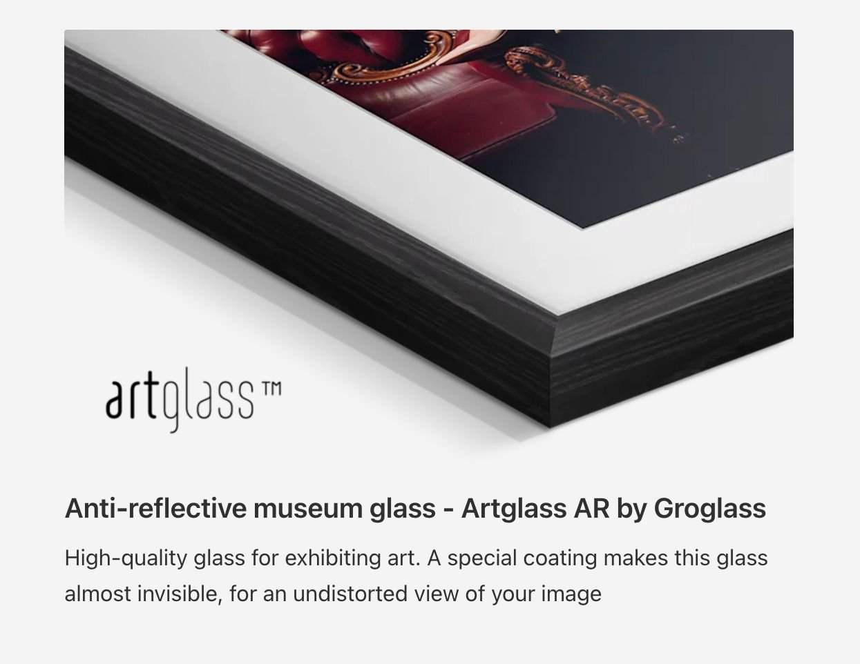 Framed Glass Options   Museum Glass