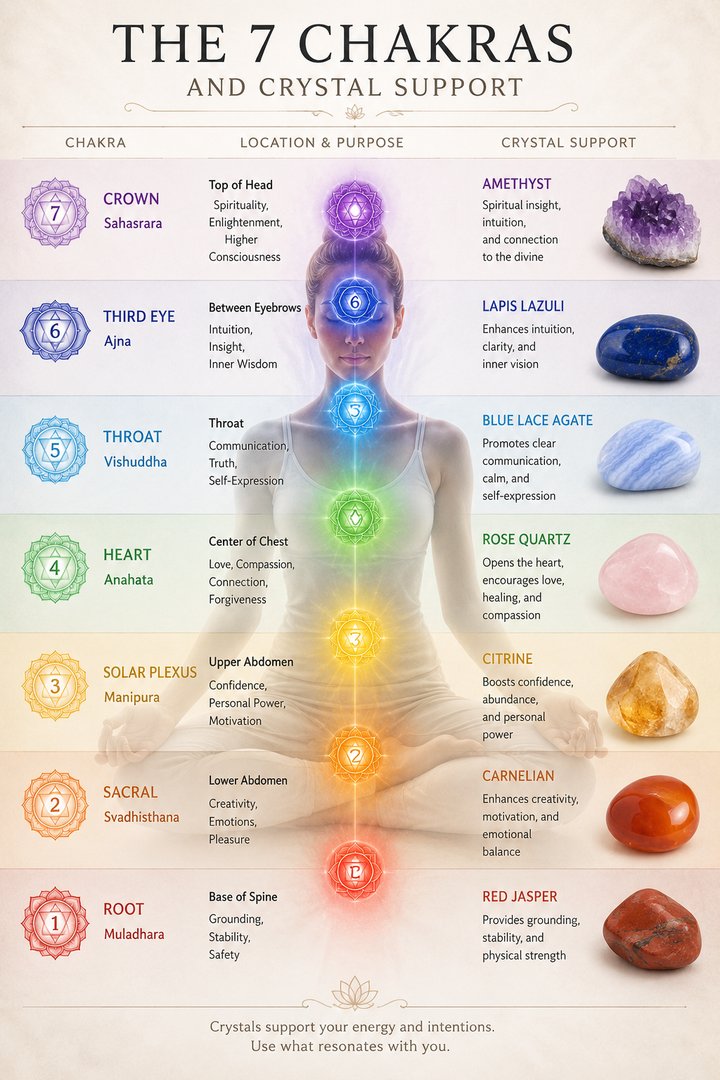 The Power of Chakras and Crystals: A Guide to Holistic Wellness