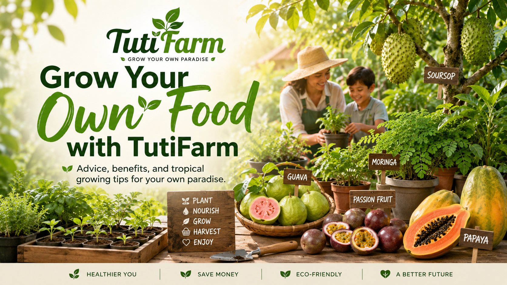 Grow Your Own Food with TutiFarm: Start Your Tropical Garden at Home