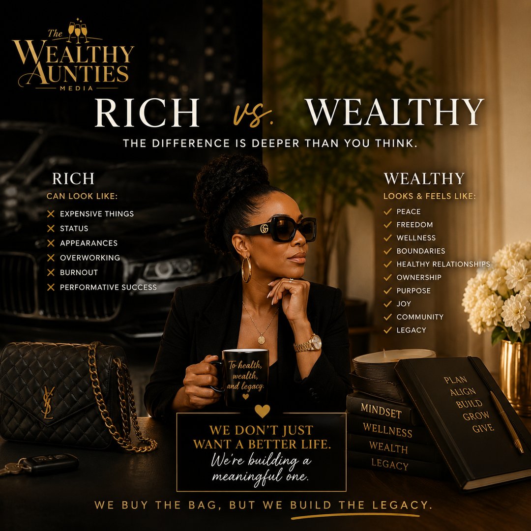 Rich and Wealthy Are Not the Same Thing