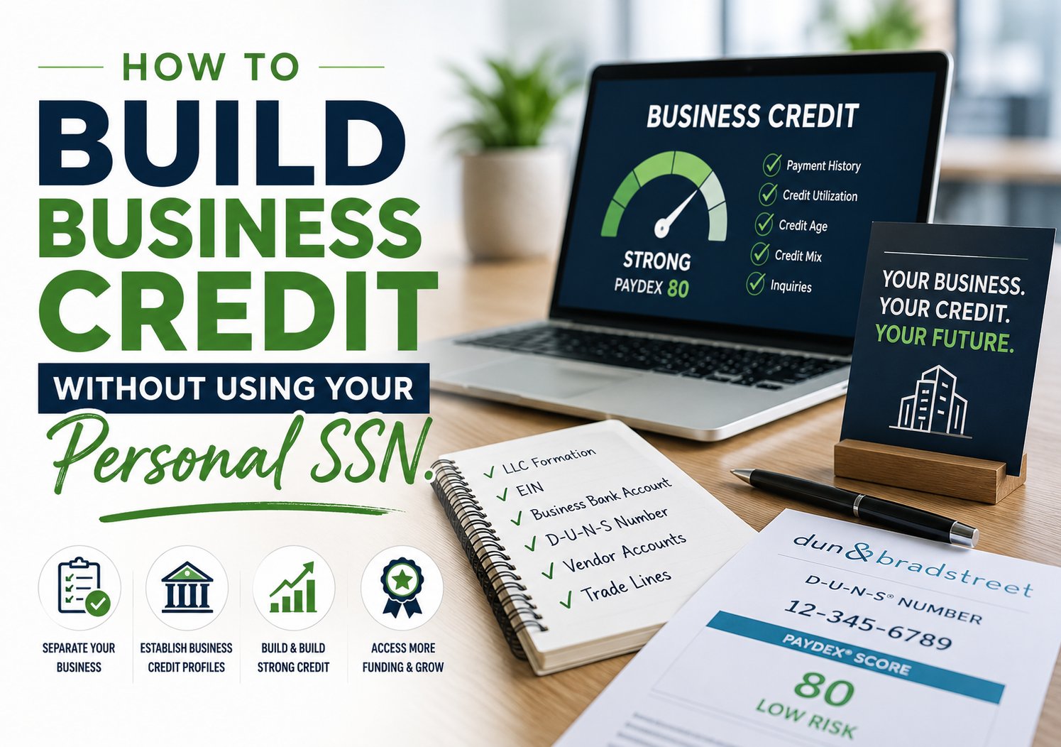 How to Build Business Credit Without Using Your Personal SSN