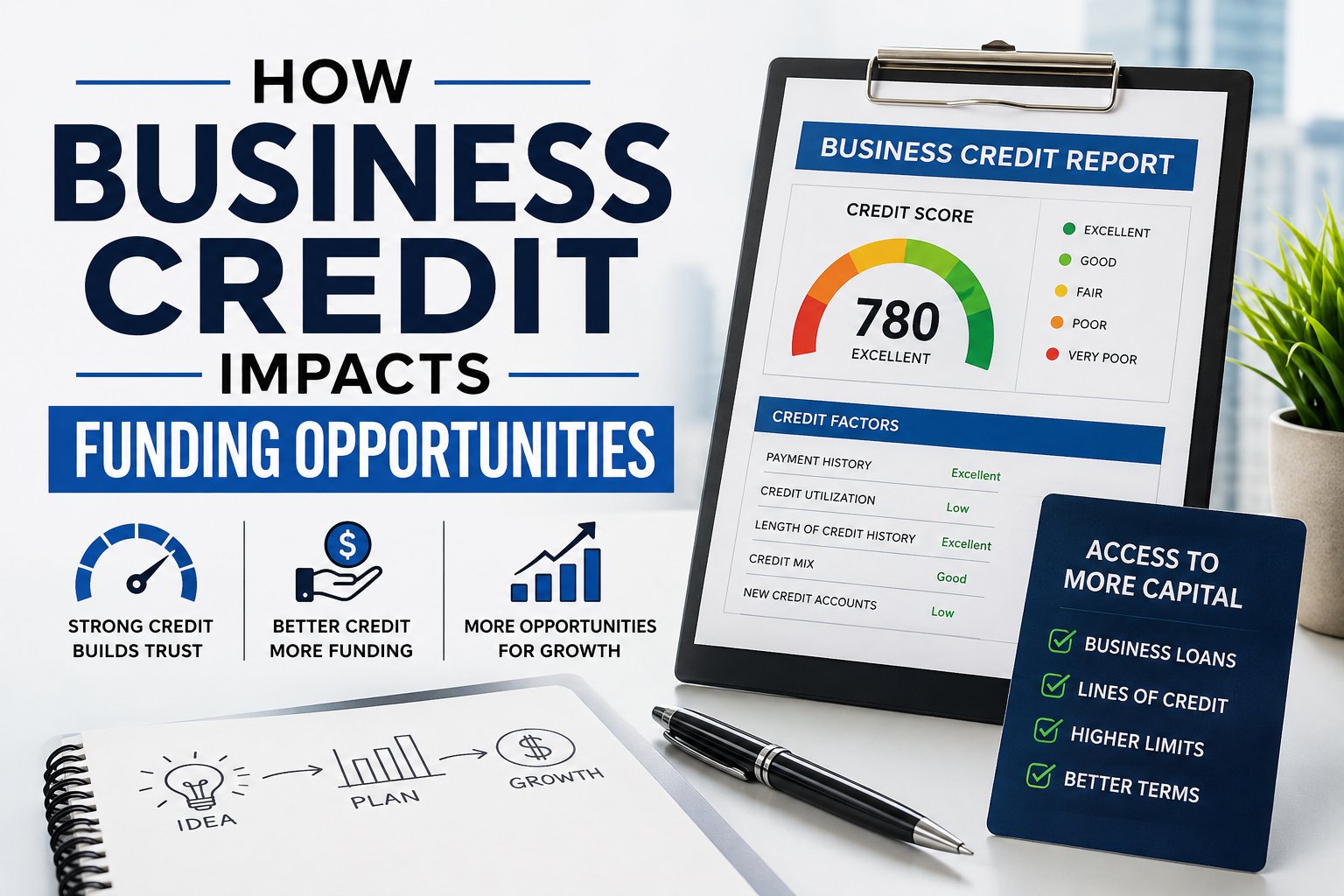 How Business Credit Impacts Funding Opportunities: What Every Small Business Owner Should Know