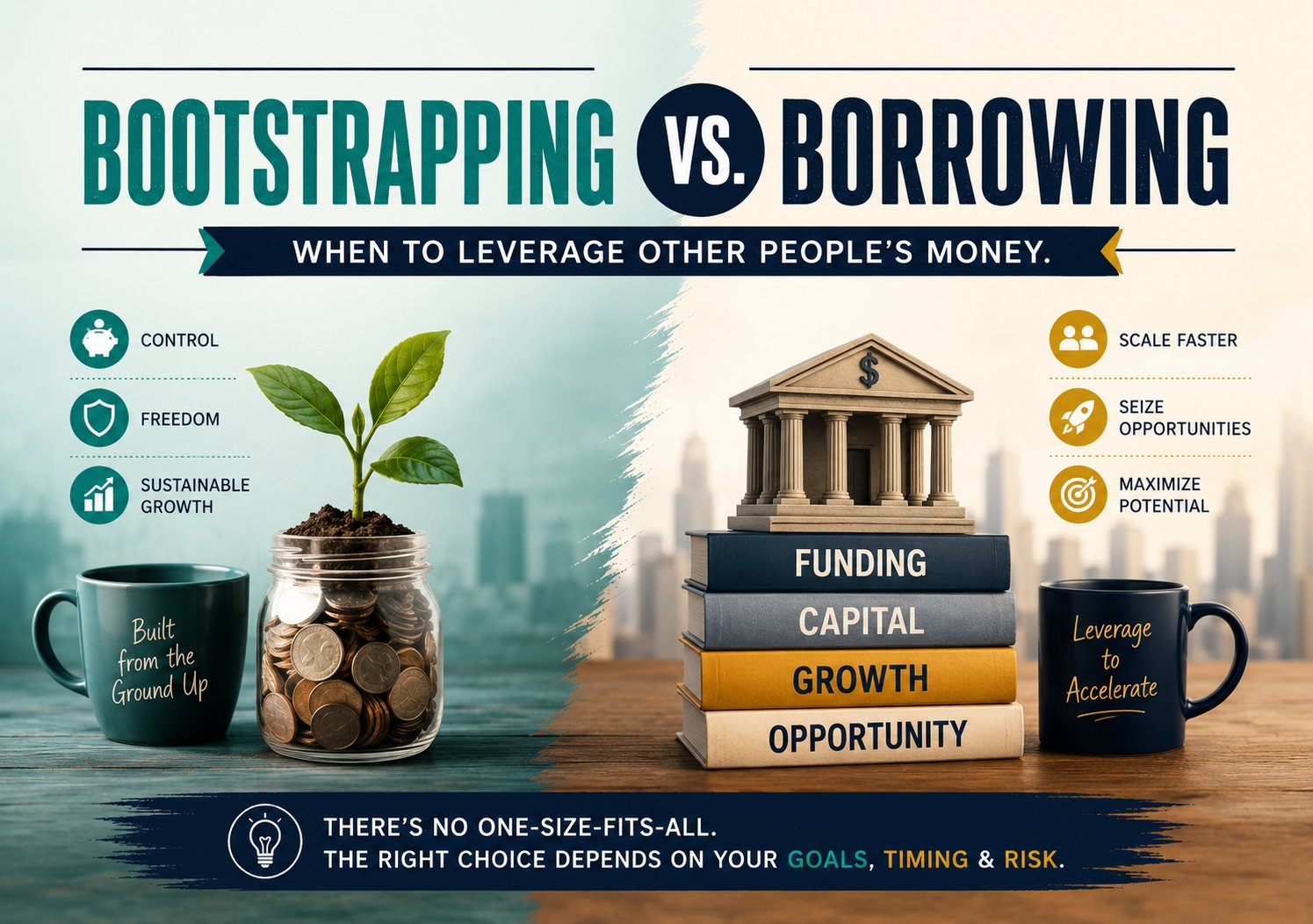 Bootstrapping vs. Borrowing: When to Leverage Other People's Money