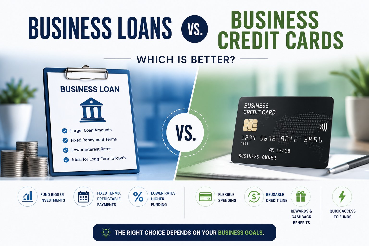 Business Loans vs. Business Credit Cards: Which Is Better for Your Small Business?