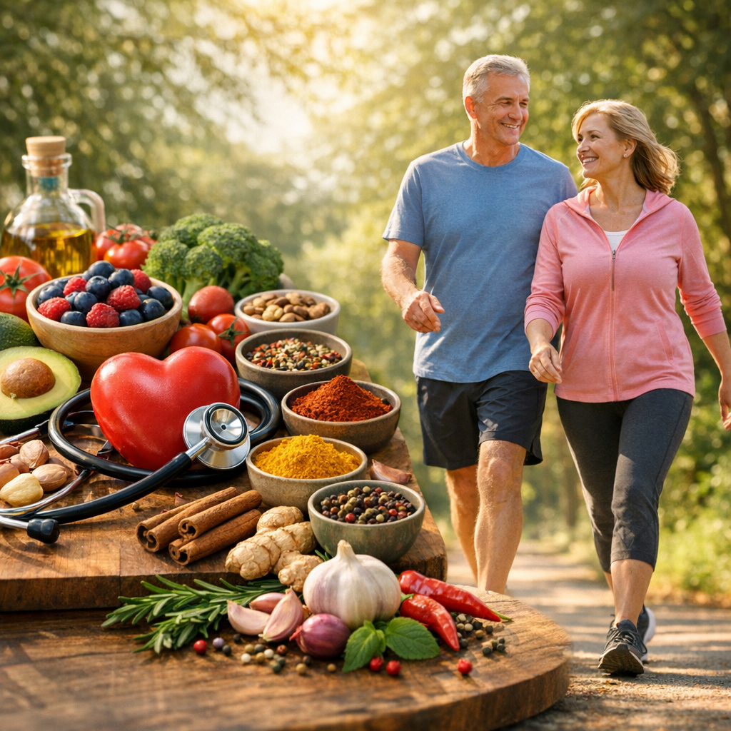 Good Heart Health, Walking, and Spice Power: The Secret Ingredients to a Long, Vibrant Life