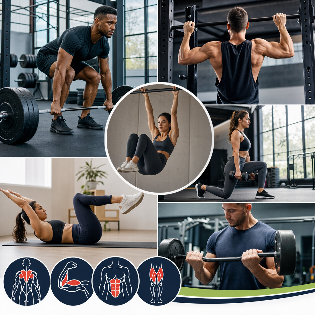 Total Body Transformation: Back, Biceps, Core, and Leg Exercise Routine for All Fitness Levels