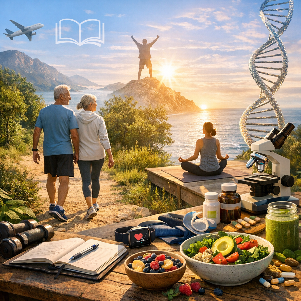 The Longevity Blueprint: 
Unlocking the Secrets to a Longer, Healthier, and Happier Life