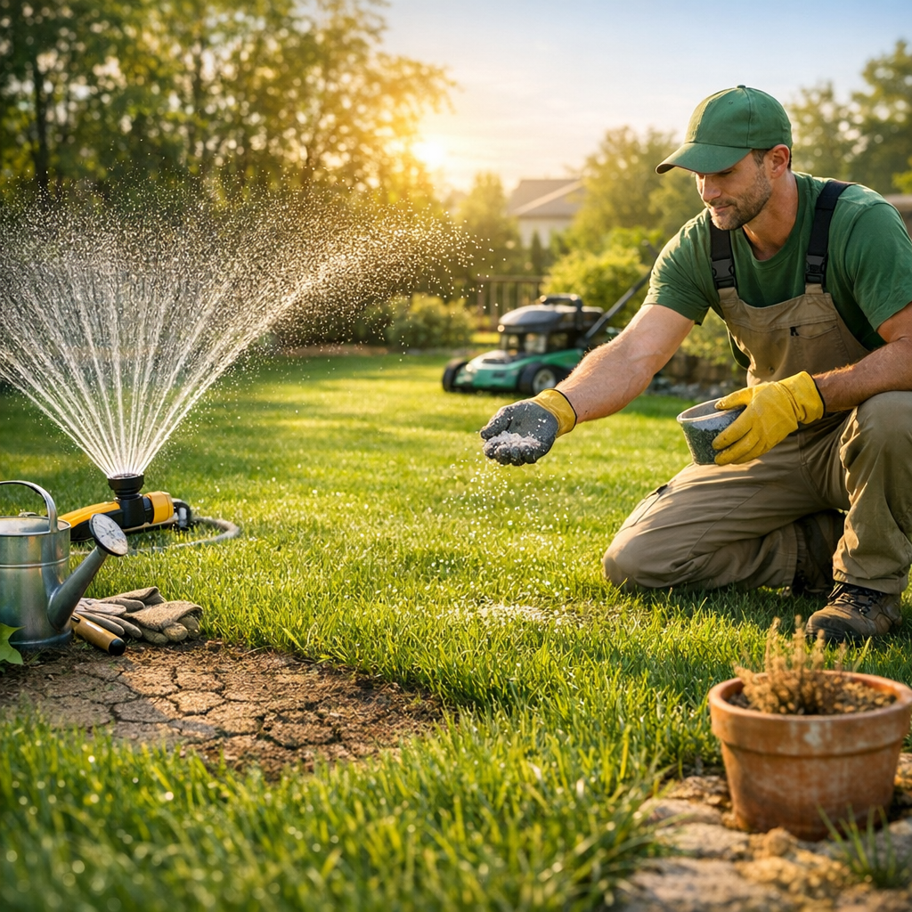 How to Keep Your Lawn Green During Extreme Summer Heat: Expert Tips from Green Slice Lawn Care & Window Washing