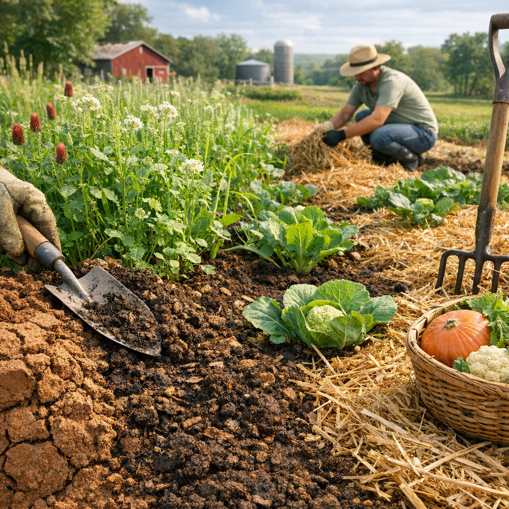Transforming Clay Soil: Practical Steps with Organic Matter, Cover Crops, and Mulching
