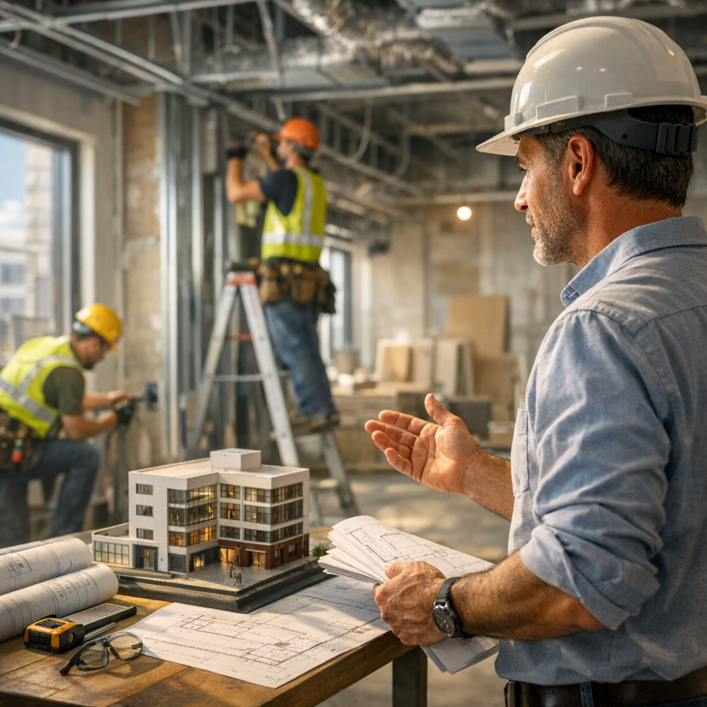 Navigating Commercial Construction and Office Buildouts: A Guide for Small-to-Medium Owner-Builders