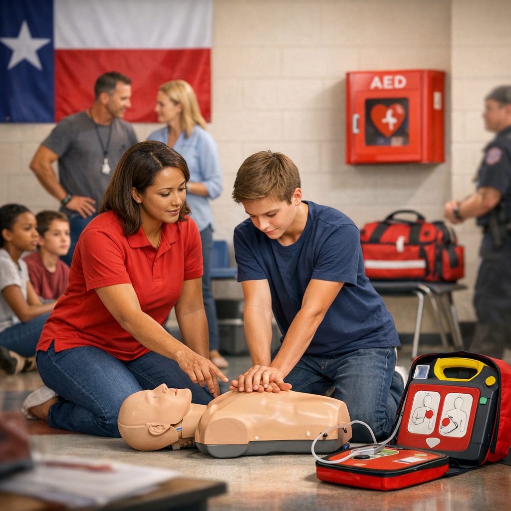 Empowering Texas Schools: CPR Training and Cardiac Emergency Plans Explained