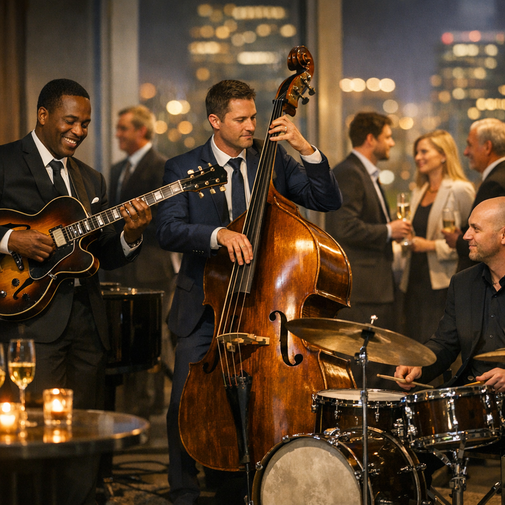 The Best Live Music for Networking Events: Elevate Your Corporate Experience with the Kevin Judd Trio by Party Echelon®
