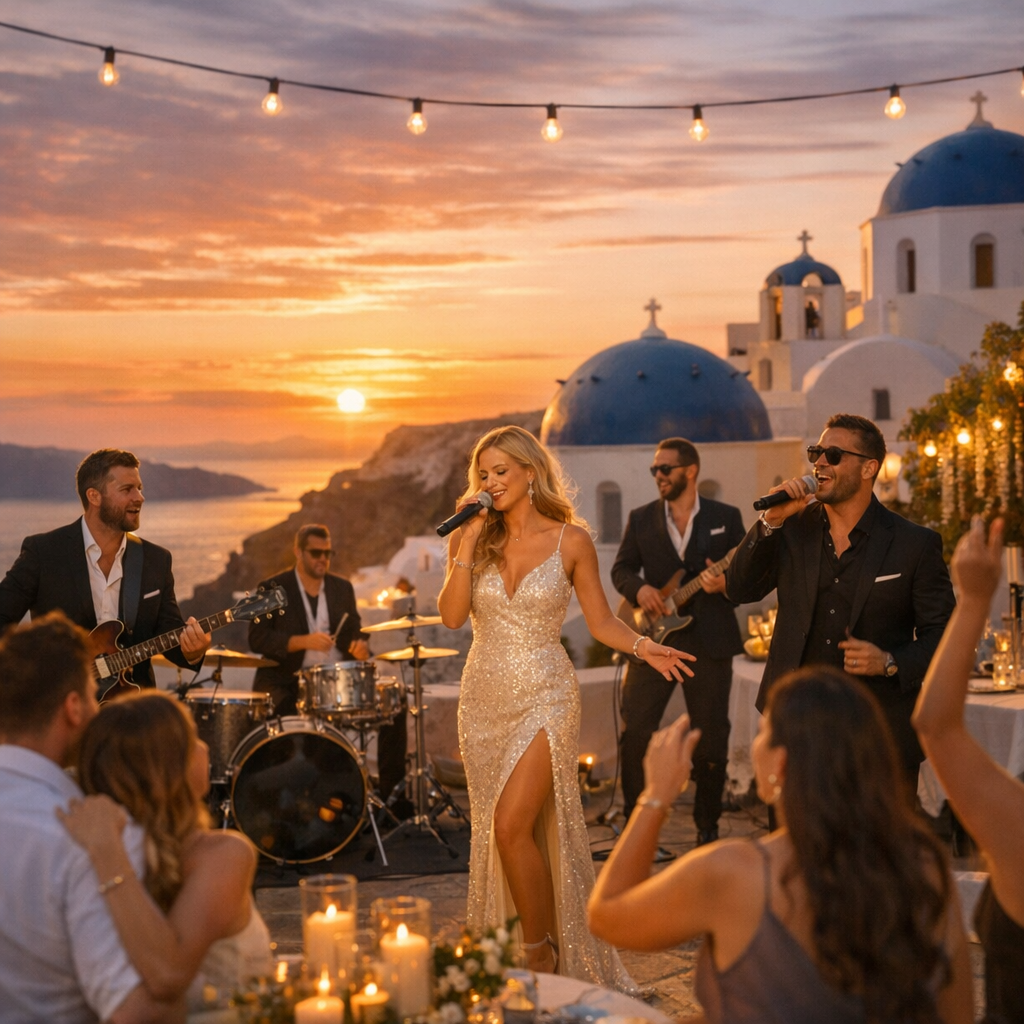 Why Party Echelon® Is the Best Band for Any Event in Santorini, Greece