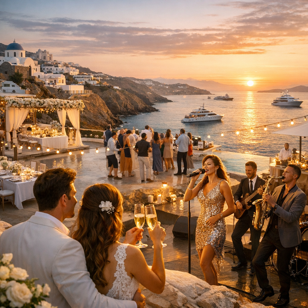 Mykonos Wedding Entertainment Hub: The Complete Guide to Luxury Destination Weddings, Live Bands, Venues & Planning
