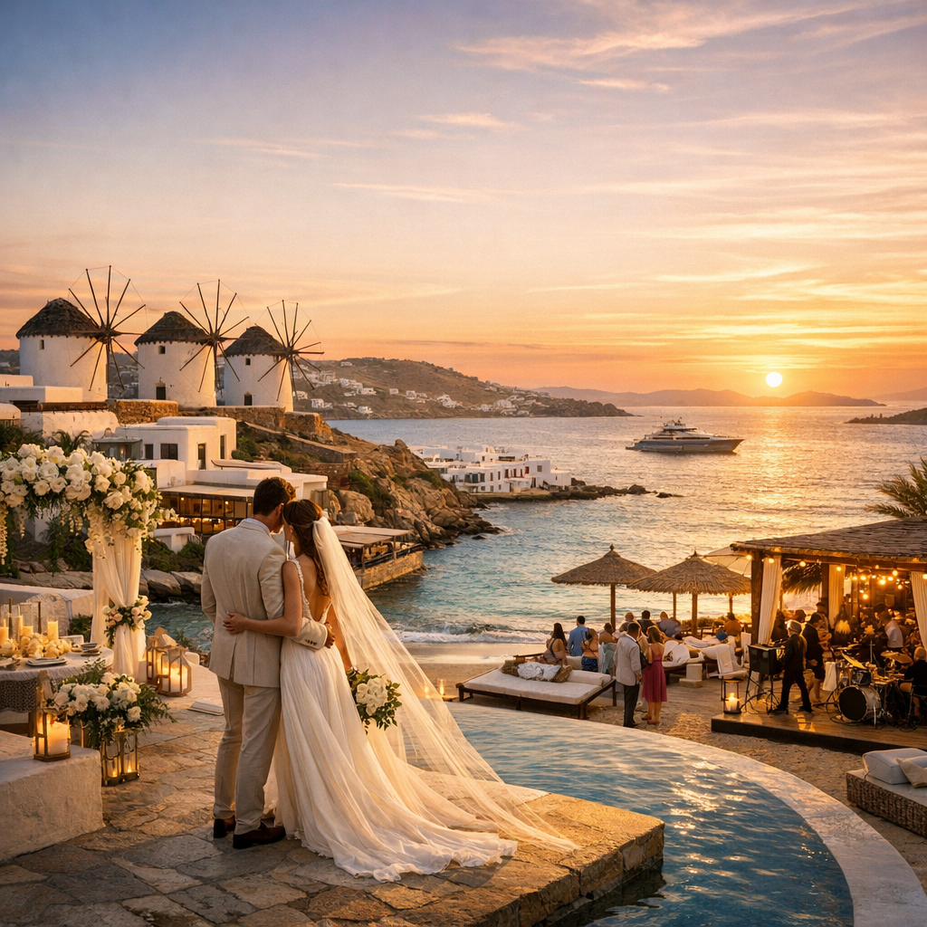The Ultimate Guide to Mykonos Wedding Venues, Luxury Resorts & Beach Clubs