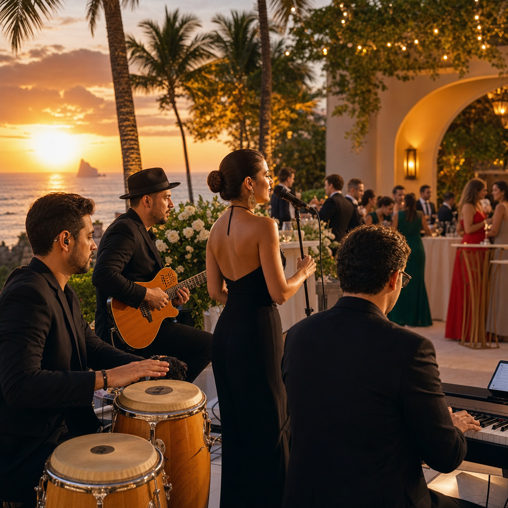 Latin Cocktail Hour Music Ideas for Luxury Weddings and Destination Events