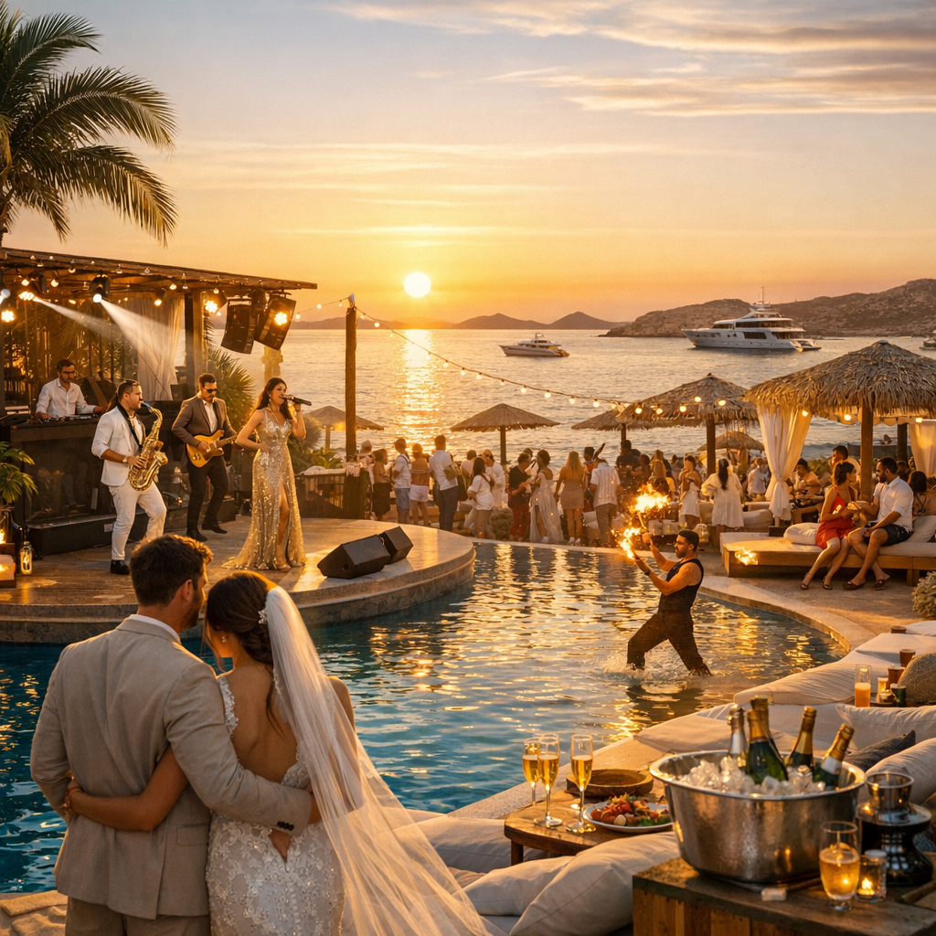 SantAnna Mykonos Weddings & Beach Club Events: The Ultimate Luxury Entertainment Guide