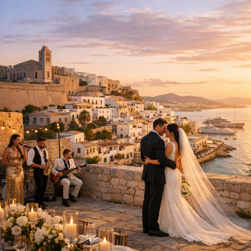 Destination Weddings in Dalt Vila (Ibiza Old Town): The Ultimate Guide to Luxury Wedding Bands & Historic Venues