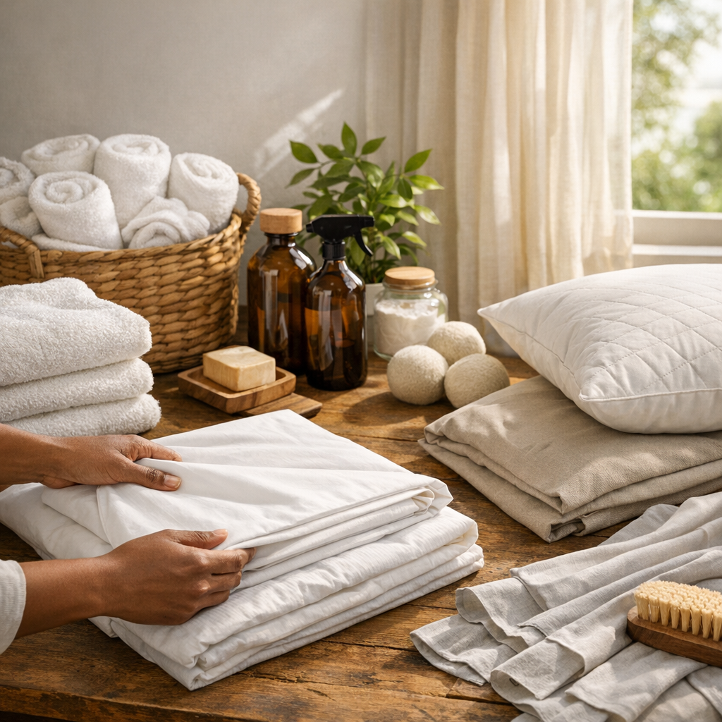 How Often Should You Wash Bedding, Pillows, Towels & Curtains? (Plus Green Cleaning Tips)