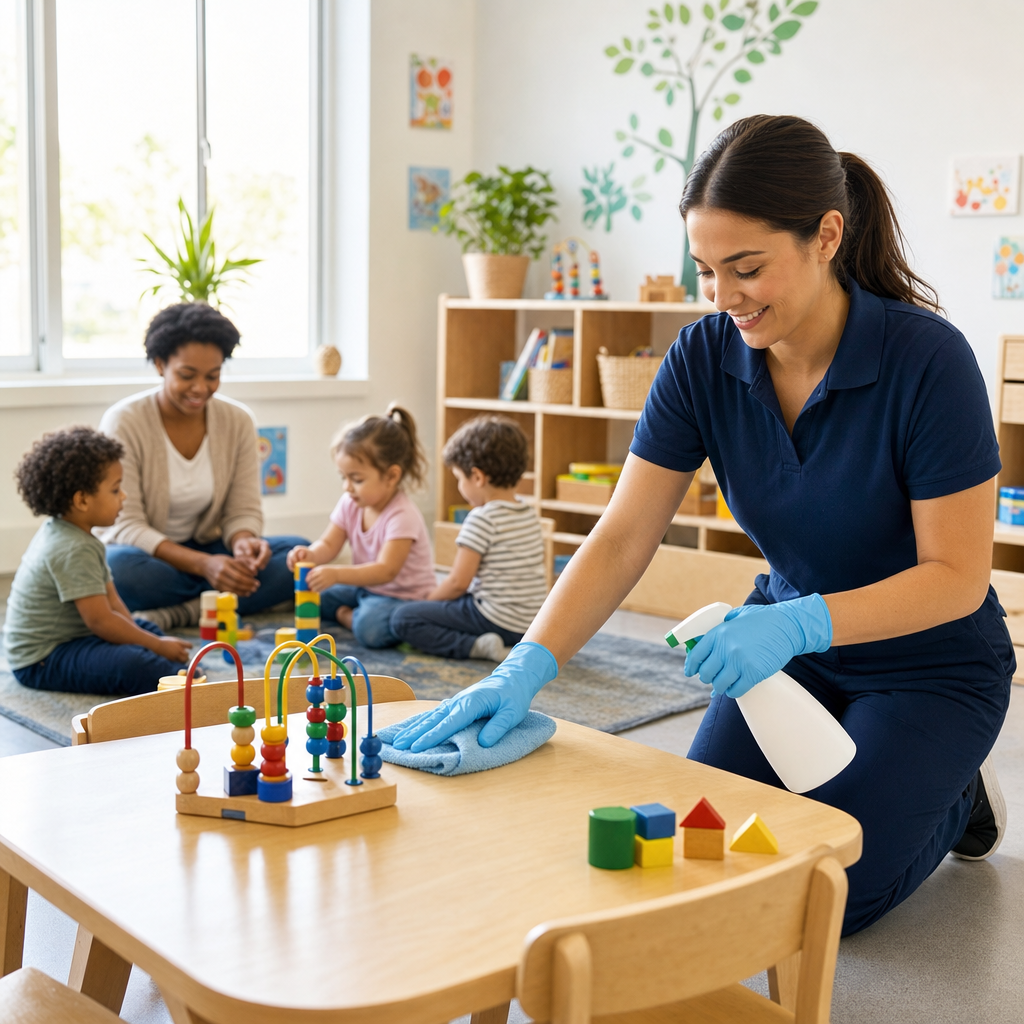 The Role of Professional Cleaning in Childcare Centers: Ensuring Safety and Hygiene