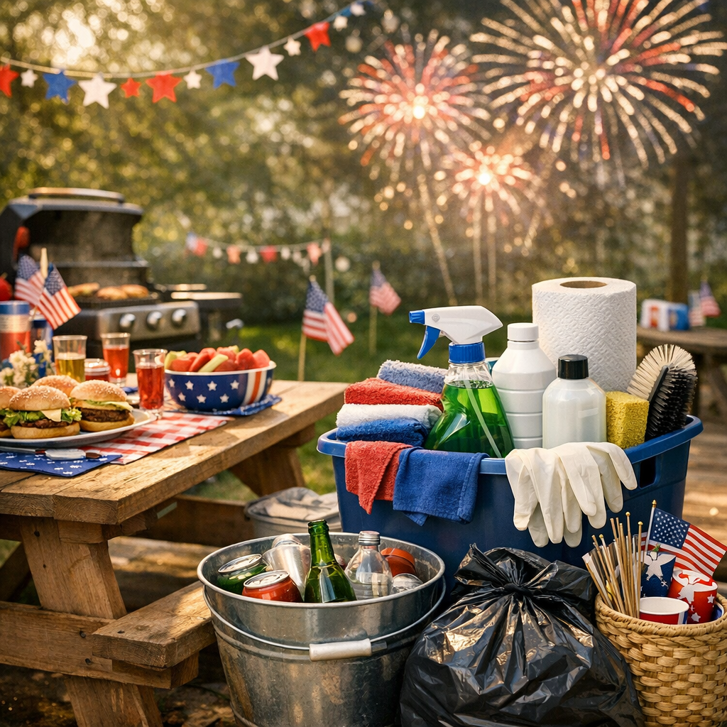 How to Get Your Home Ready for July 4th Celebrations—And Make Clean-Up a Breeze
