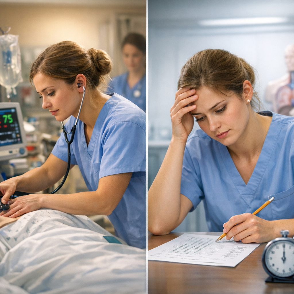 Why Excellent Clinical Students Struggle with the NGN: Navigating the Sterile Reality of Nursing Exams