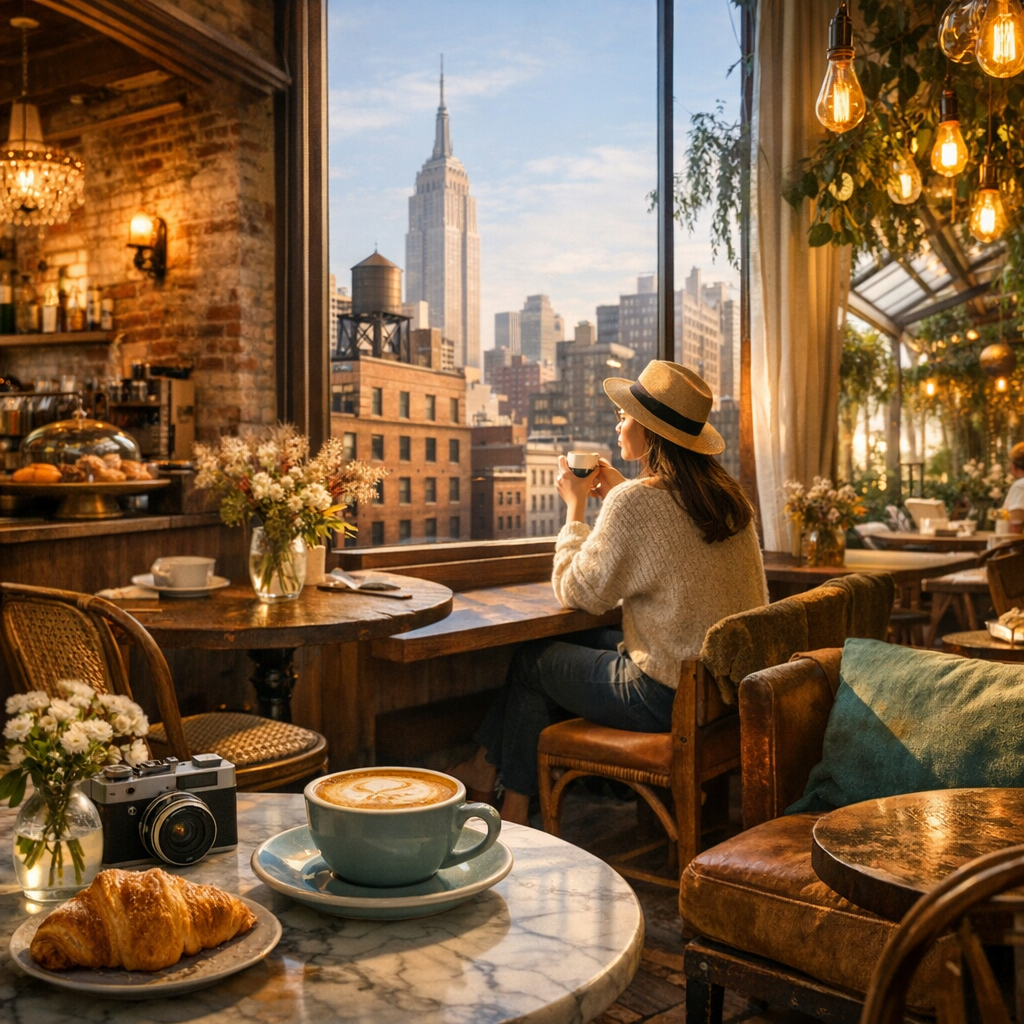 Top 5 Aesthetic & Cozy Cafes in New York (2024): Where Coffee and Comfort Meet