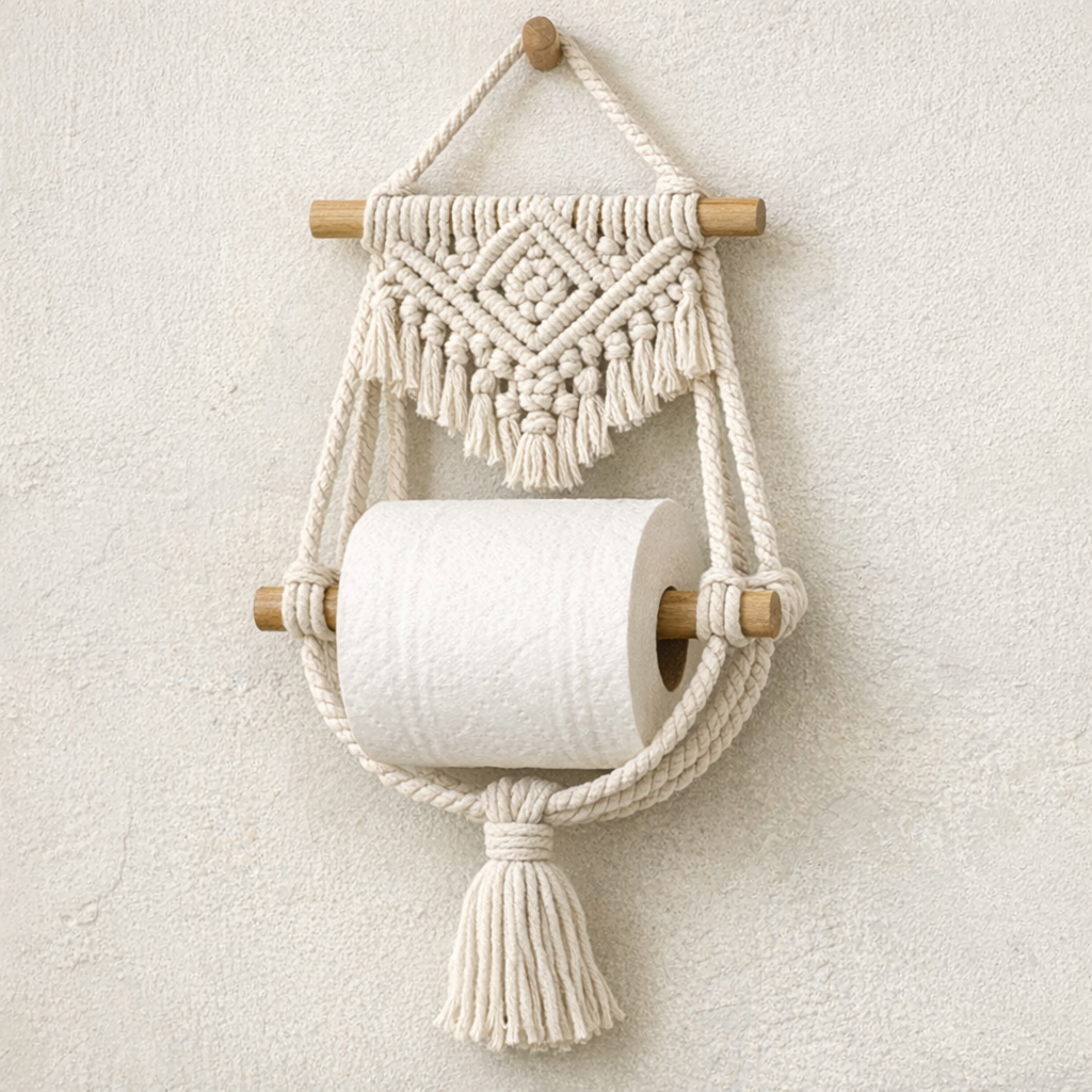 How to Create a Macrame Toilet Roll Holder for Your Bathroom: A Step-by-Step Guide
