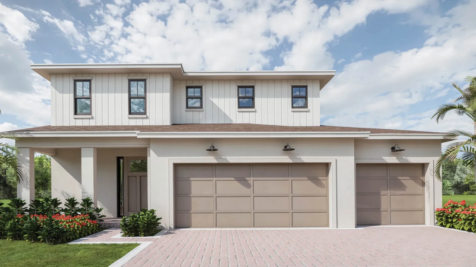 Illustrative rendering of an exterior at Aspen Estates.