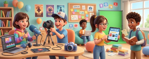 Resenhas e produções juvenis