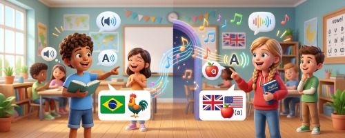 Pronúncia: inglês e português