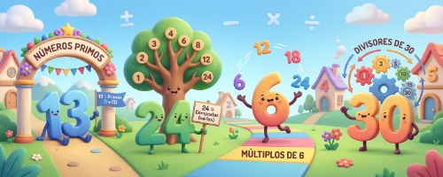 Primos, Múltiplos e Divisores