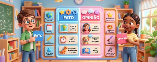 Diferença entre Fato Opinião