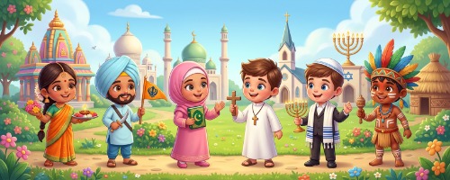 Roupas e símbolos religiosos