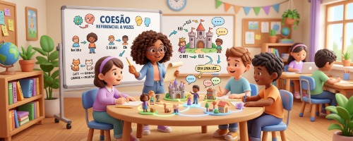 Coesão referencial e vozes