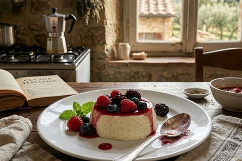 Panna Cotta con Frutti di Bosco
