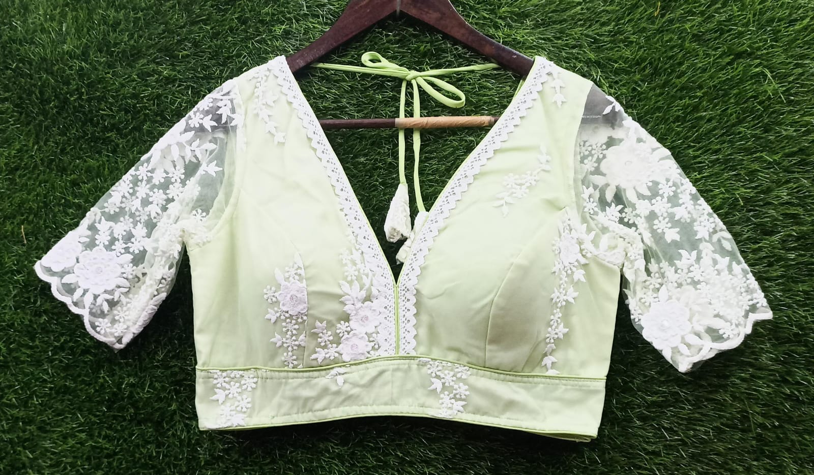 patterned blouse