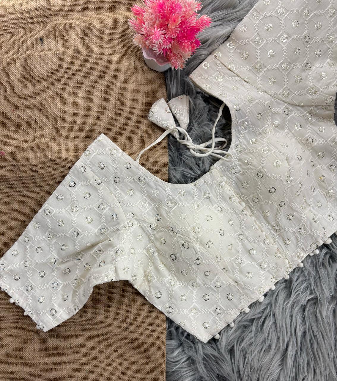 White Stone Blouse