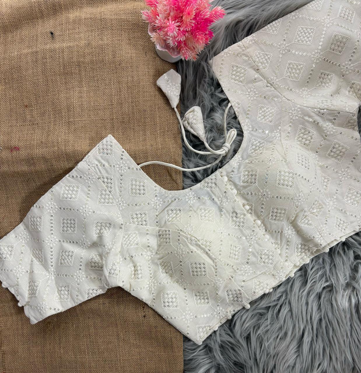 White Stone Blouse - Image 1