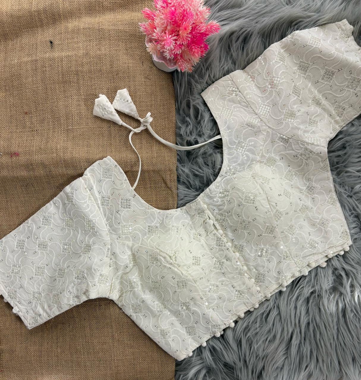 White Stone Blouse