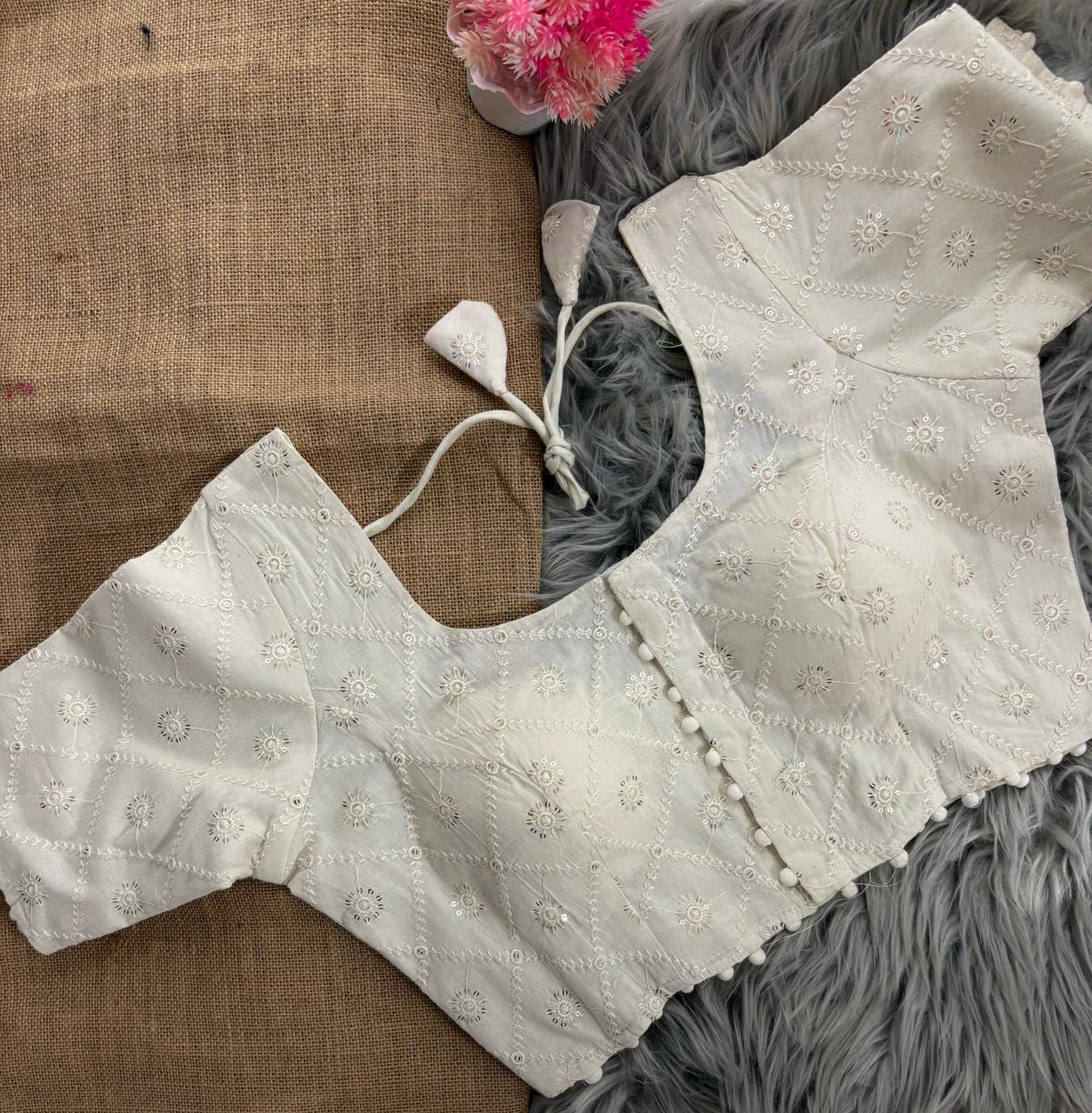 White Stone Blouse