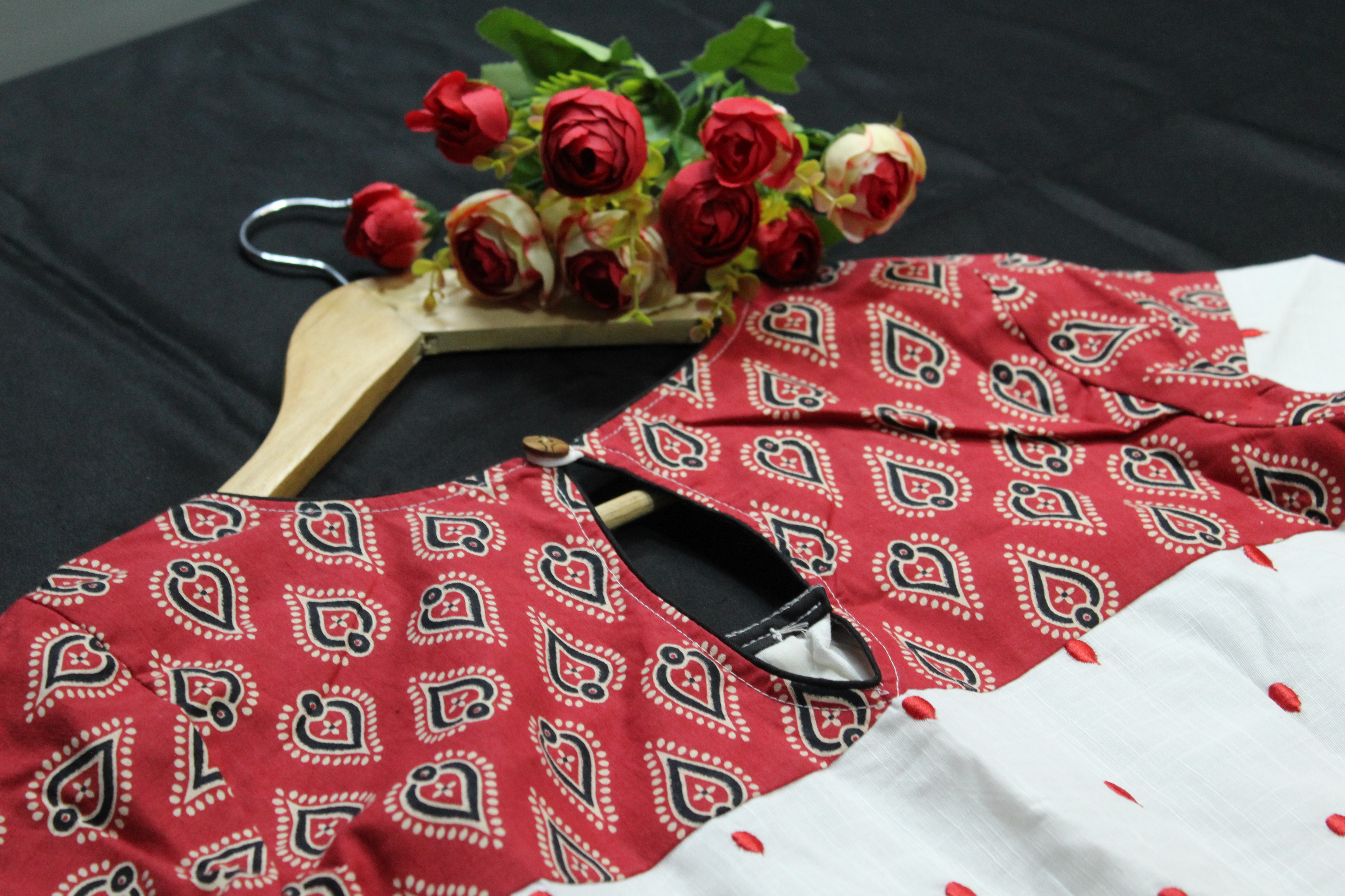 white with red Patterned - Thumbnail 8
