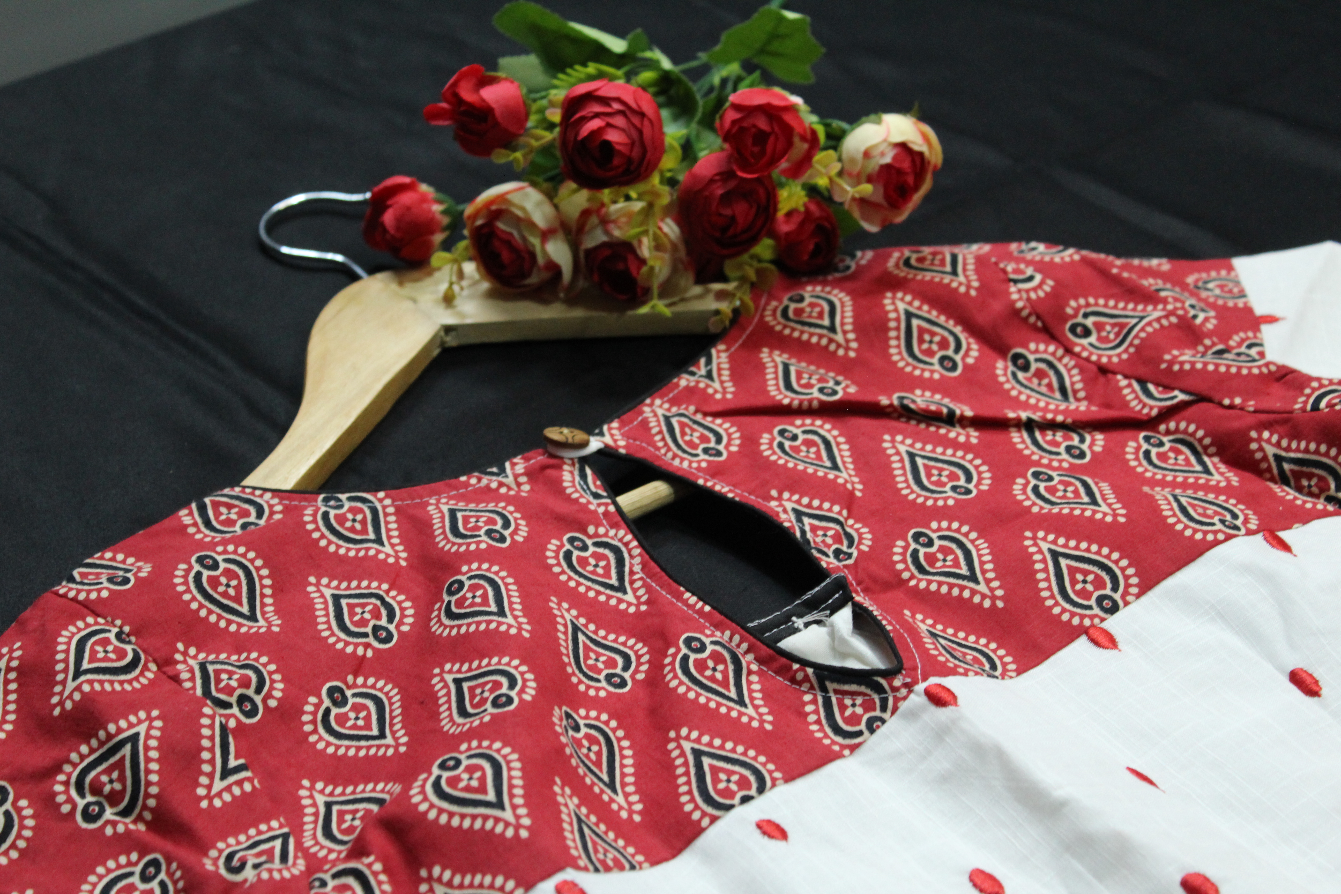 white with red Patterned - Thumbnail 7