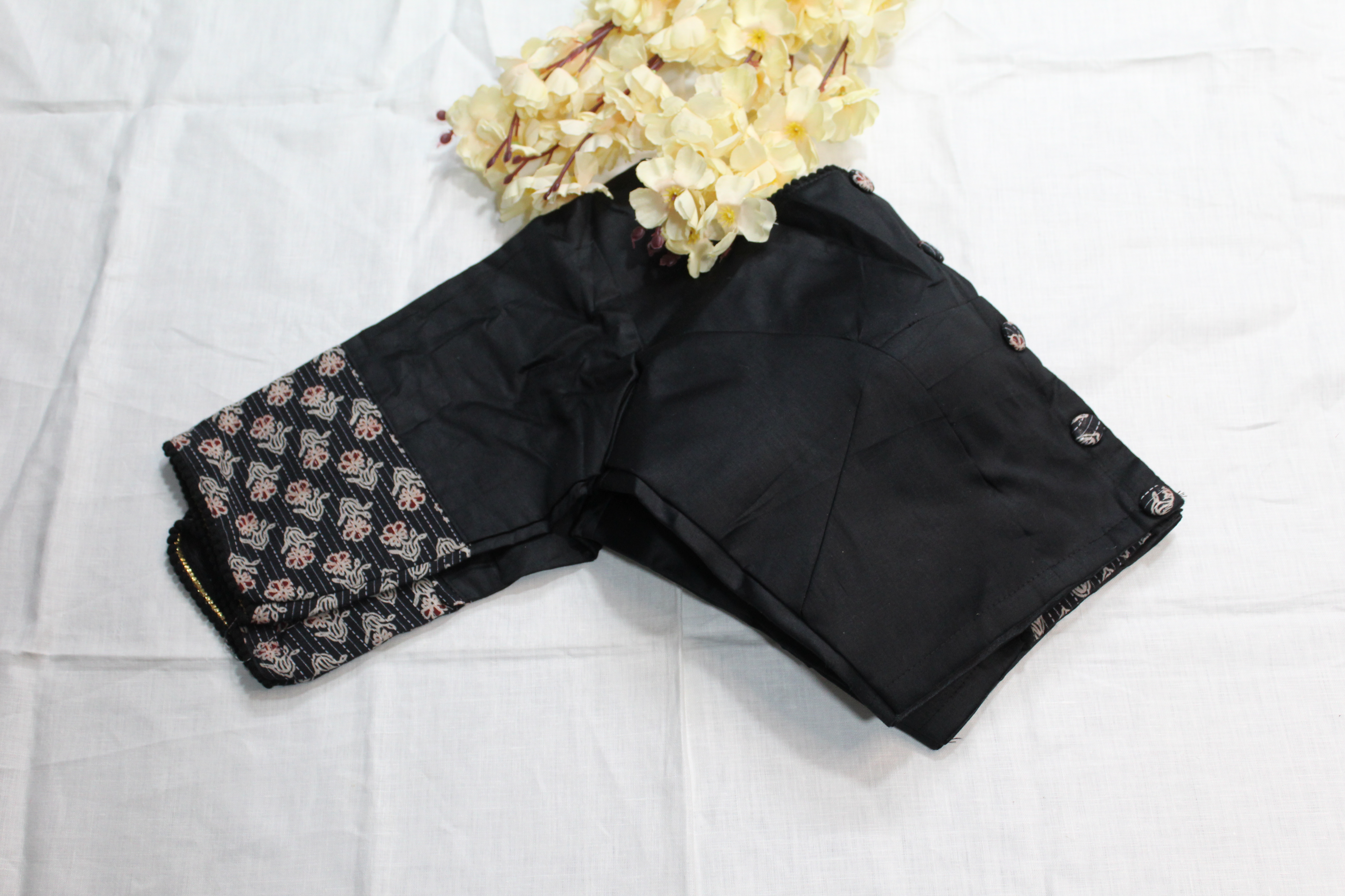 Black white blouse