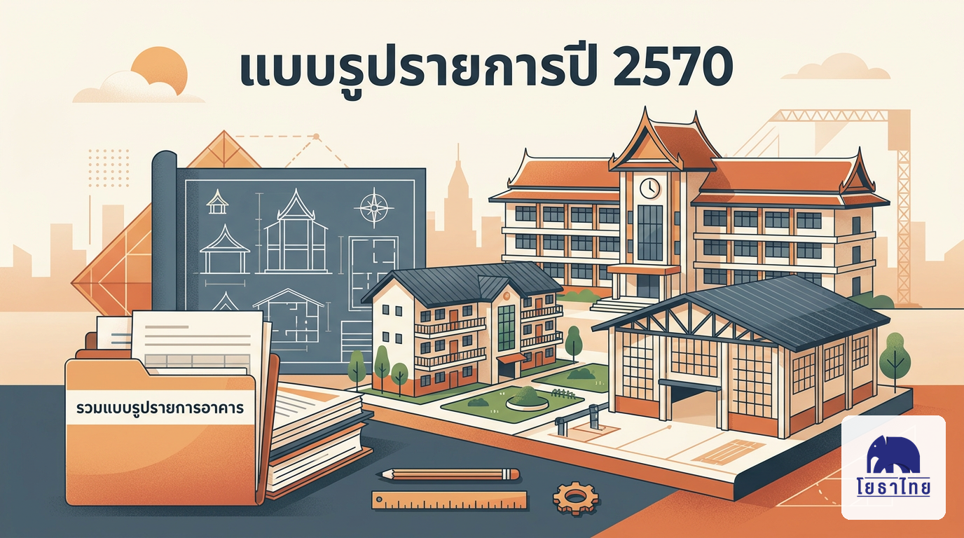 รวมแบบรูปรายการอาคาร ปี 2570 สำนักงานคณะกรรมการการอาชีวศึกษา (สอศ.) ดาวน์โหลดฟรี