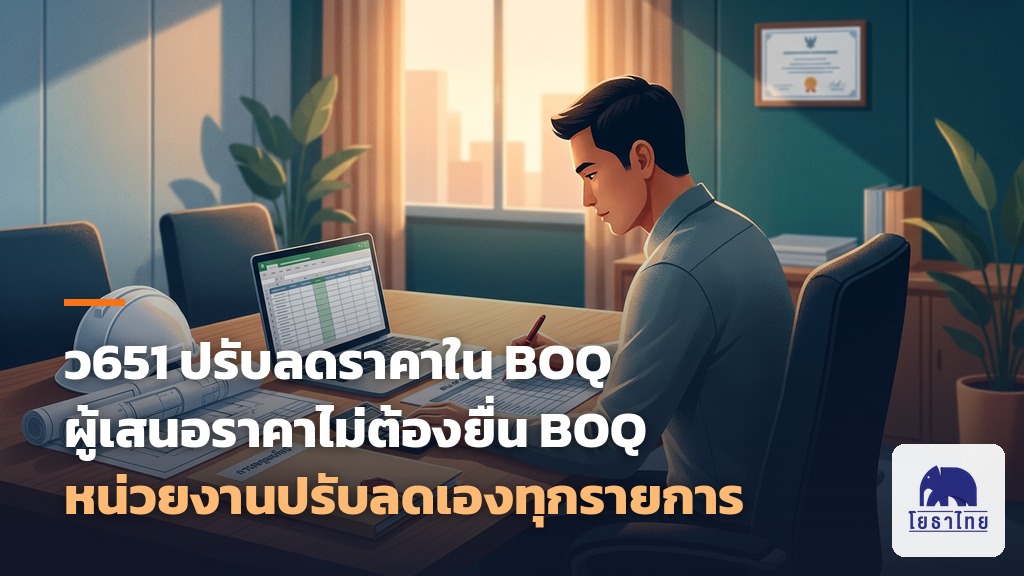 ว651 แนวทางการปรับลดราคาในแบบแสดงรายการ ปริมาณงาน และราคา